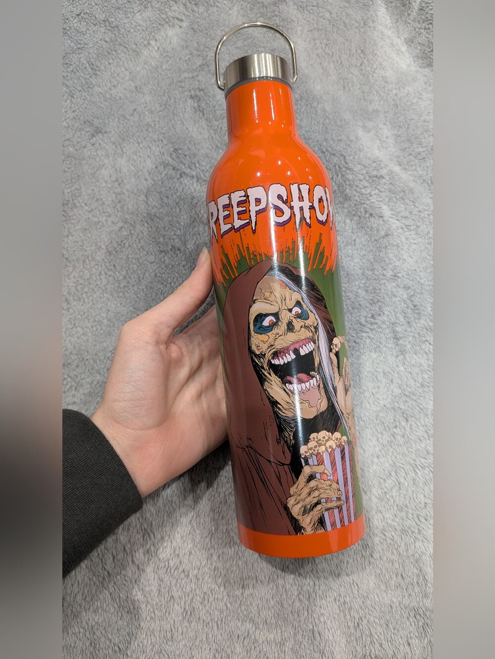 Creepshow Orange Stainless Steel Graphic Water Bottle